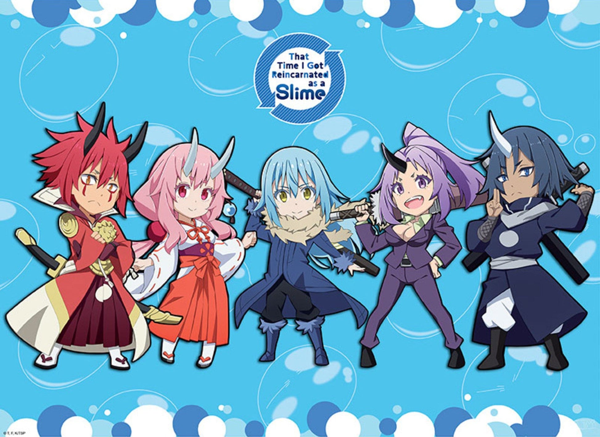 Abystyle ABYDCO671 Slime Chibi Characters Poster 91-5x61cm | Posters.nl