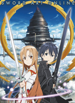 Sword Art Online Asuna And Kirito Aincrad Poster 38X52cm | Posters.nl