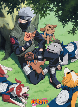 Naruto Kakashi And Dogs Poster 38X52cm | Posters.nl