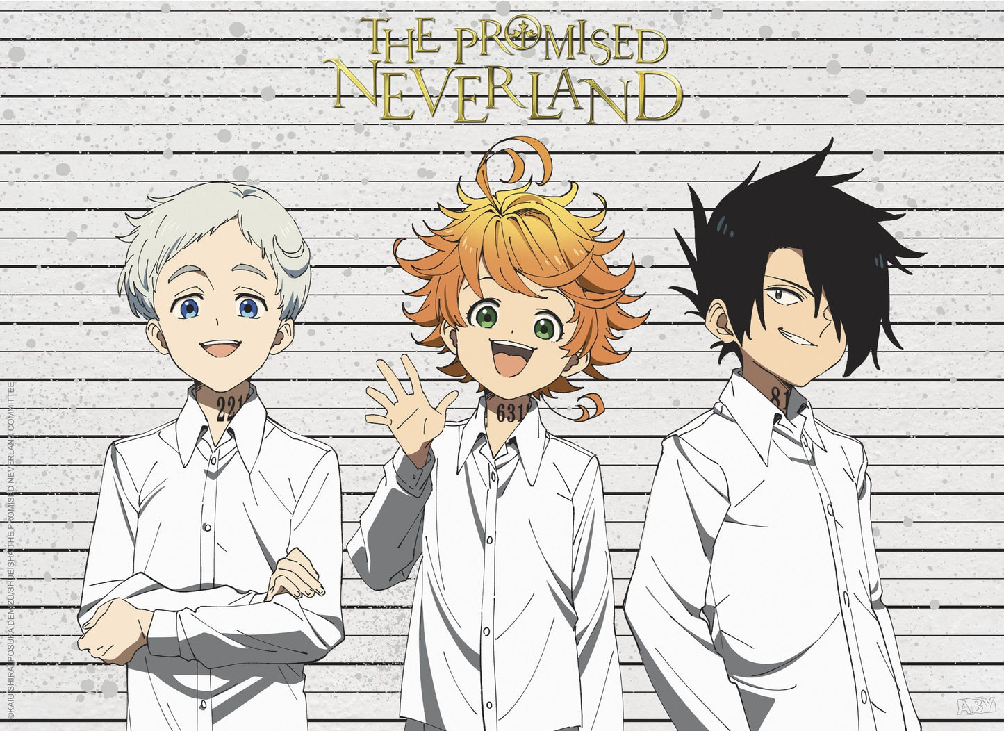 The Promised Neverland Mug Shots Poster 52X38cm | Posters.nl