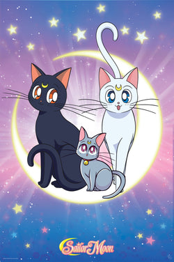 Sailor Moon Luna Artemis And Diana Poster 61X91 5cm | Posters.nl