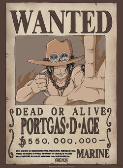 Abystyle Gbydco258 One Piece Wanted Ace Poster 38x52cm | Posters.nl