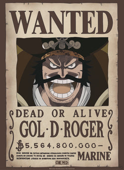 Abystyle Gbydco266 One Piece Wanted Gol D Roger Poster 38x52cm | Posters.nl