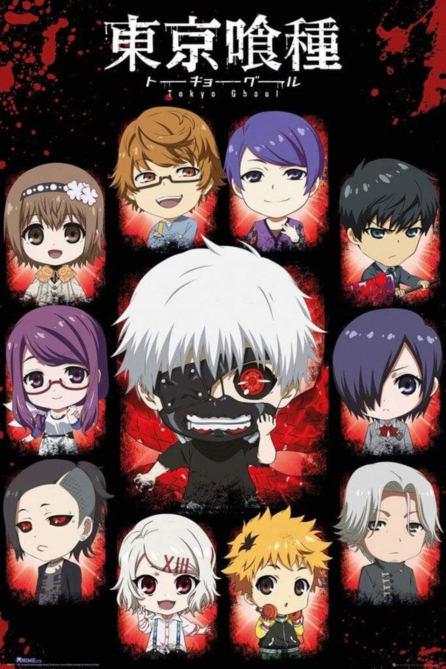 GBeye Tokyo Ghoul Chibi Characters Poster 61x91,5cm | Posters.nl
