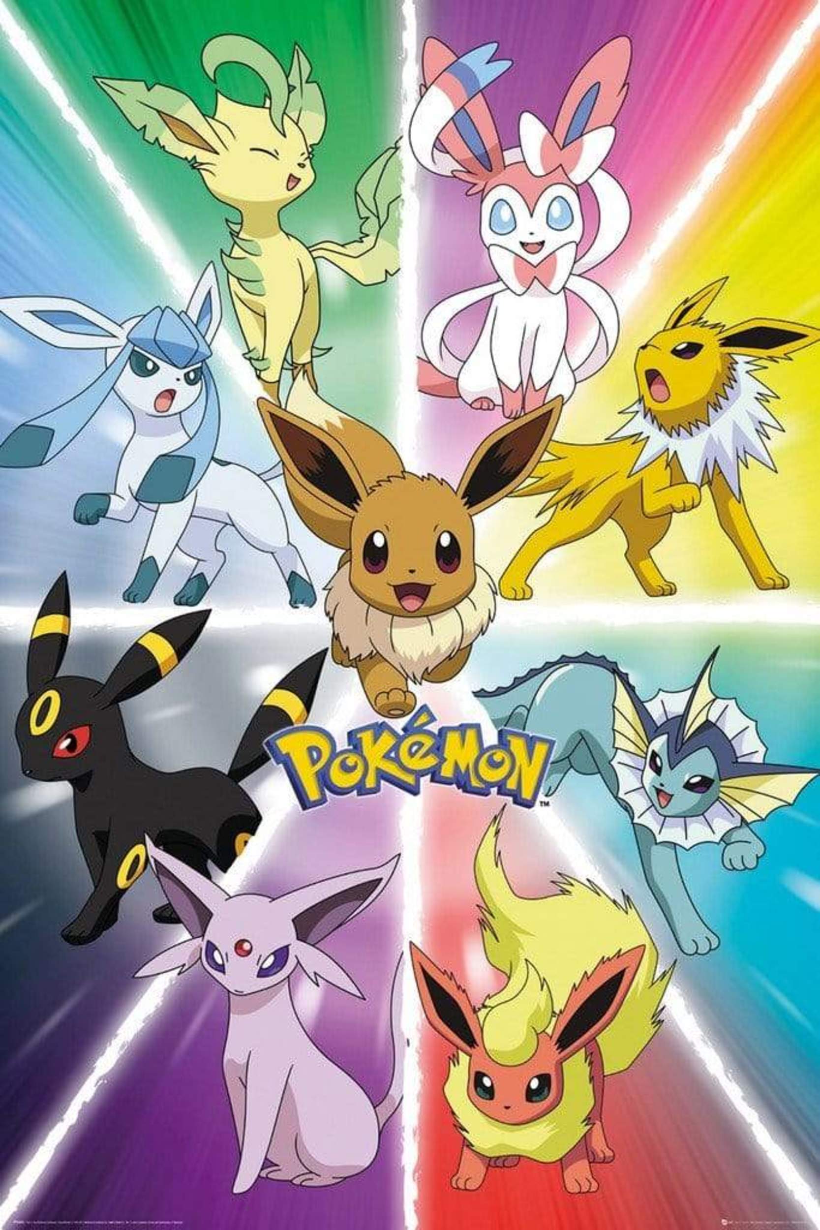 GBeye Pokemon Eevee Evolution Poster 61x91,5cm | Posters.nl