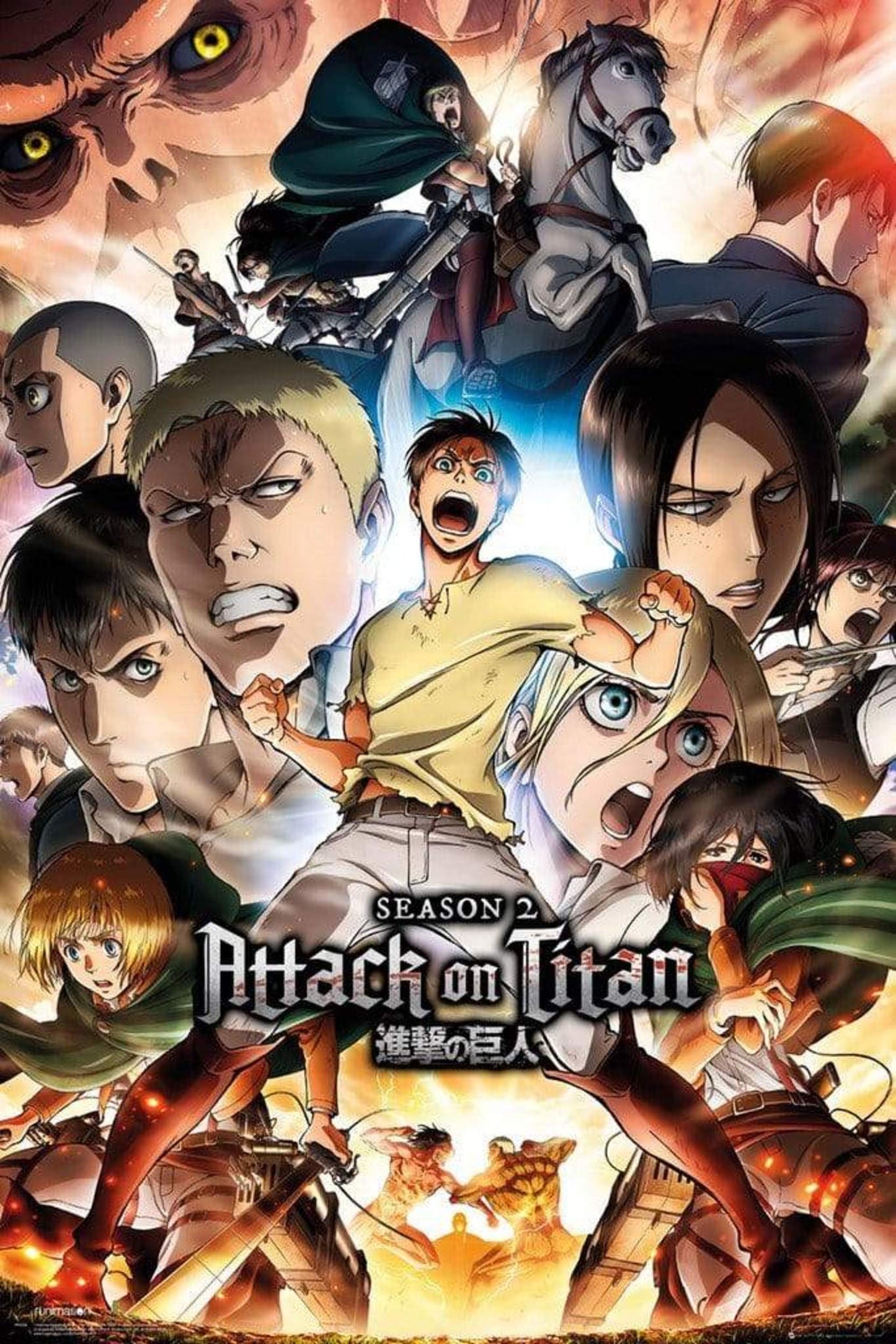 GBeye Attack on Titan Season 2 Collage Key Art Poster 61x91,5cm | Posters.nl