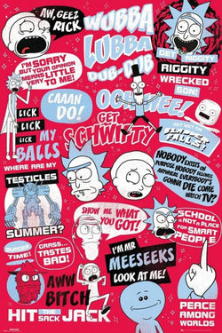 GBeye Rick and Morty Quotes Poster 61x91,5cm | Posters.nl