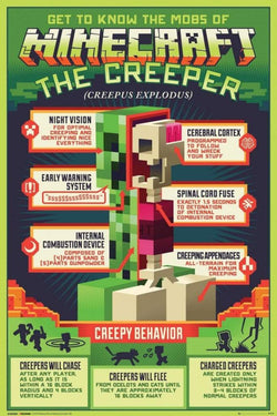 GBeye Minecraft Creepy Behavior Poster 61x91,5cm | Posters.nl