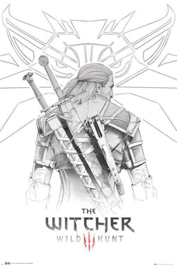 GBeye The WItcher Geralt Sketch Poster 61x91,5cm | Posters.nl