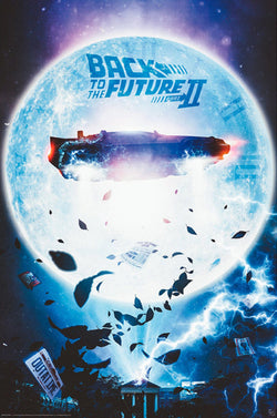 Gbeye Gbydco064 Back To The Future Flying Delorean Poster 61X91,5cm | Posters.nl
