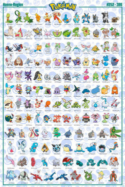 Gbeye GBYDCO073 Pokemon Hoenn French Characters Poster 61x 91-5cm | Posters.nl