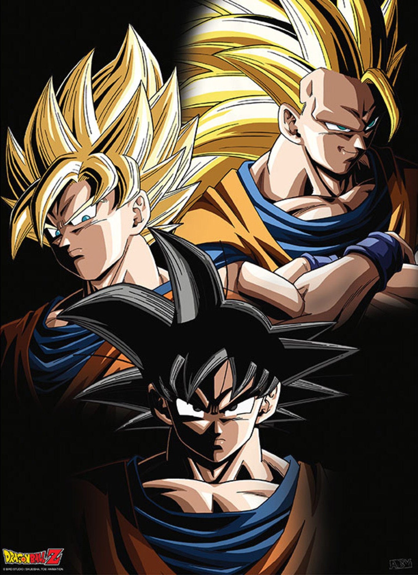 Gbeye GBYDCO092 Dragon Ball Goku Transformations Poster 38x52cm | Posters.nl