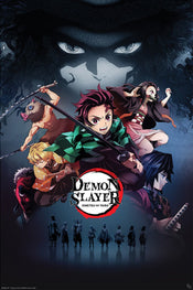 gbeye gbydco100 demon slayer group poster 61x91 5cm | Posters.nl