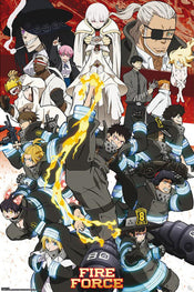 Gbeye GBYDCO110 Fire Force Key Art Season 2 Poster 61x 91-5cm | Posters.nl