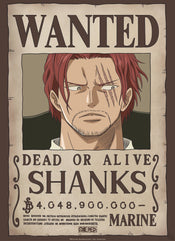 Gbeye Gbydco261 One Piece Wanted Shanks Poster 38x52cm | Posters.nl