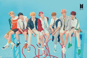GBeye BTS Group Blue Poster 91,5x61cm | Posters.nl