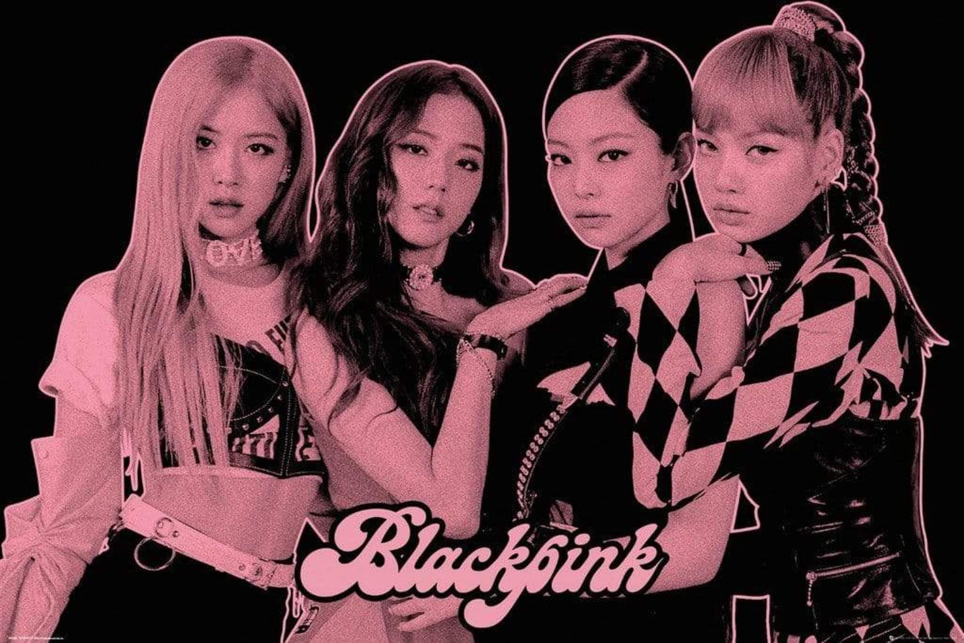 GBeye Black Pink Group Pink Poster 61x91,5cm | Posters.nl