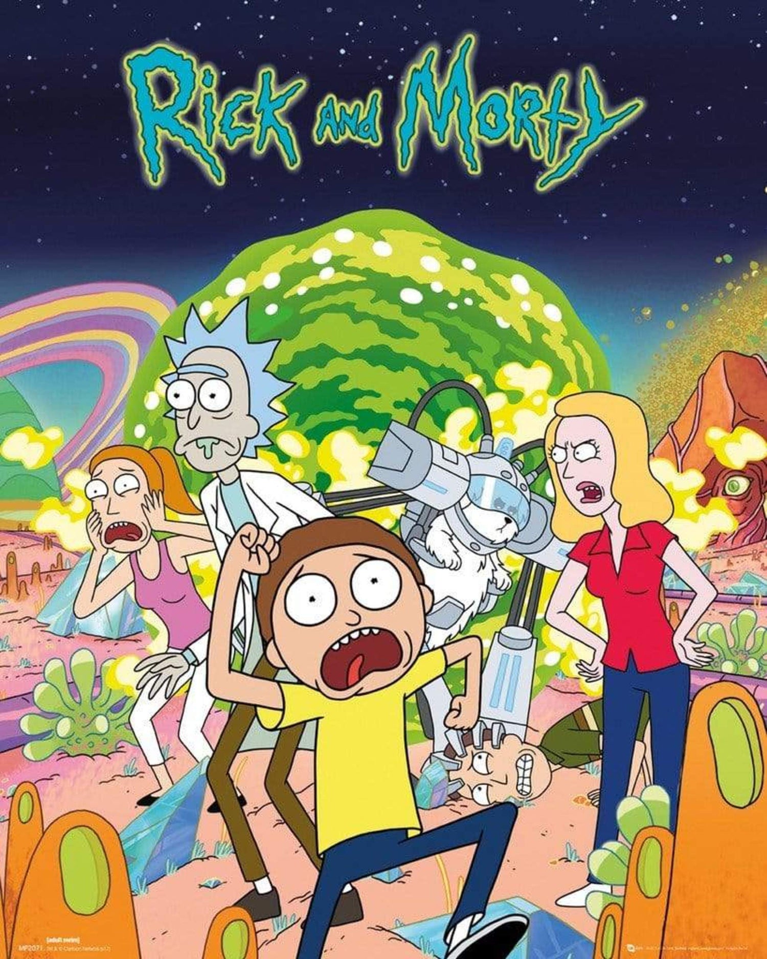 GBeye Rick and Morty Group Poster 40x50cm | Posters.nl