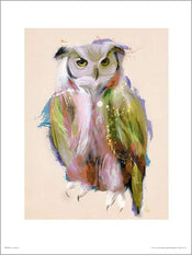 GBeye Owl Paint Kunstdruk | Posters.nl