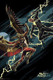 gebeye gbydco071 dc comics black adam vs hawkman poster 61x91 5cm | Posters.nl