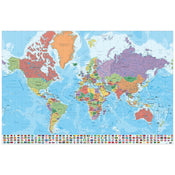Grupo Erik GPE5127 Map World Ita Physical Politic Poster 91,5X61cm | Posters.nl