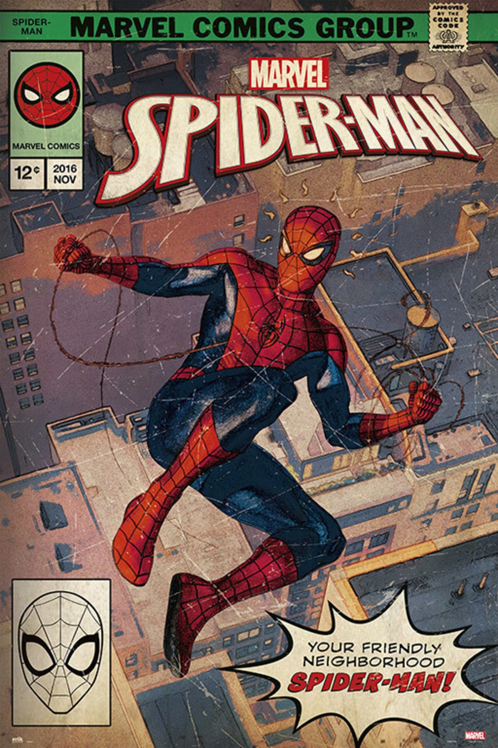 Grupo Erik GPE5191 Marvel Spider Man Comic Front Poster 61X91,5cm | Posters.nl