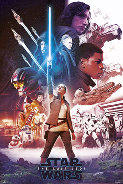 Grupo Erik GPE5201 Star Wars Viii Blue Saber Poster 61X91,5cm | Posters.nl