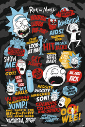 Grupo Erik GPE5241 Rick And Morty Quotes Poster 61X91,5cm | Posters.nl