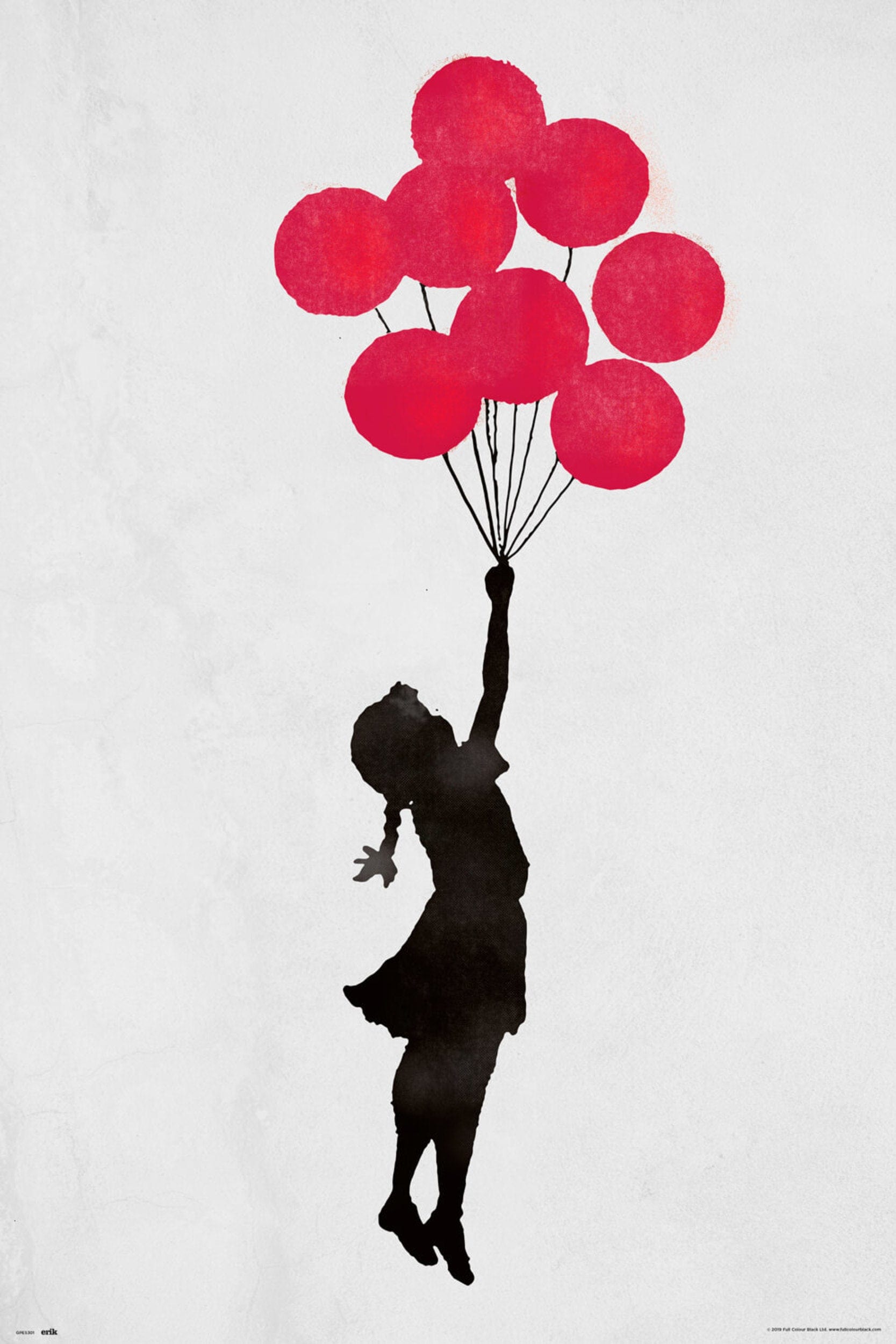 Grupo Erik GPE5301 Brandalised Girl Floating Original Poster 61X91,5cm | Posters.nl