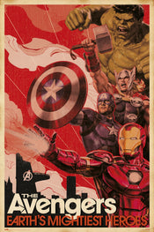 Grupo Erik GPE5307 Marvel Avengers Earths Mightiest Heroes Poster 61X91,5cm | Posters.nl