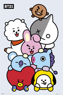 Grupo Erik GPE5357 Bt21 Characters Poster 61X91,5cm | Posters.nl