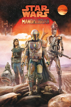 Grupo Erik GPE5366 Star Wars The Mandalorian Crew Poster 61X91,5cm | Posters.nl