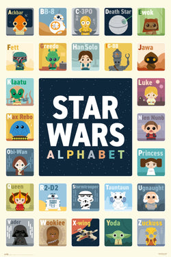 Grupo Erik GPE5400 Star Wars Alphabet Poster 61X91,5cm | Posters.nl