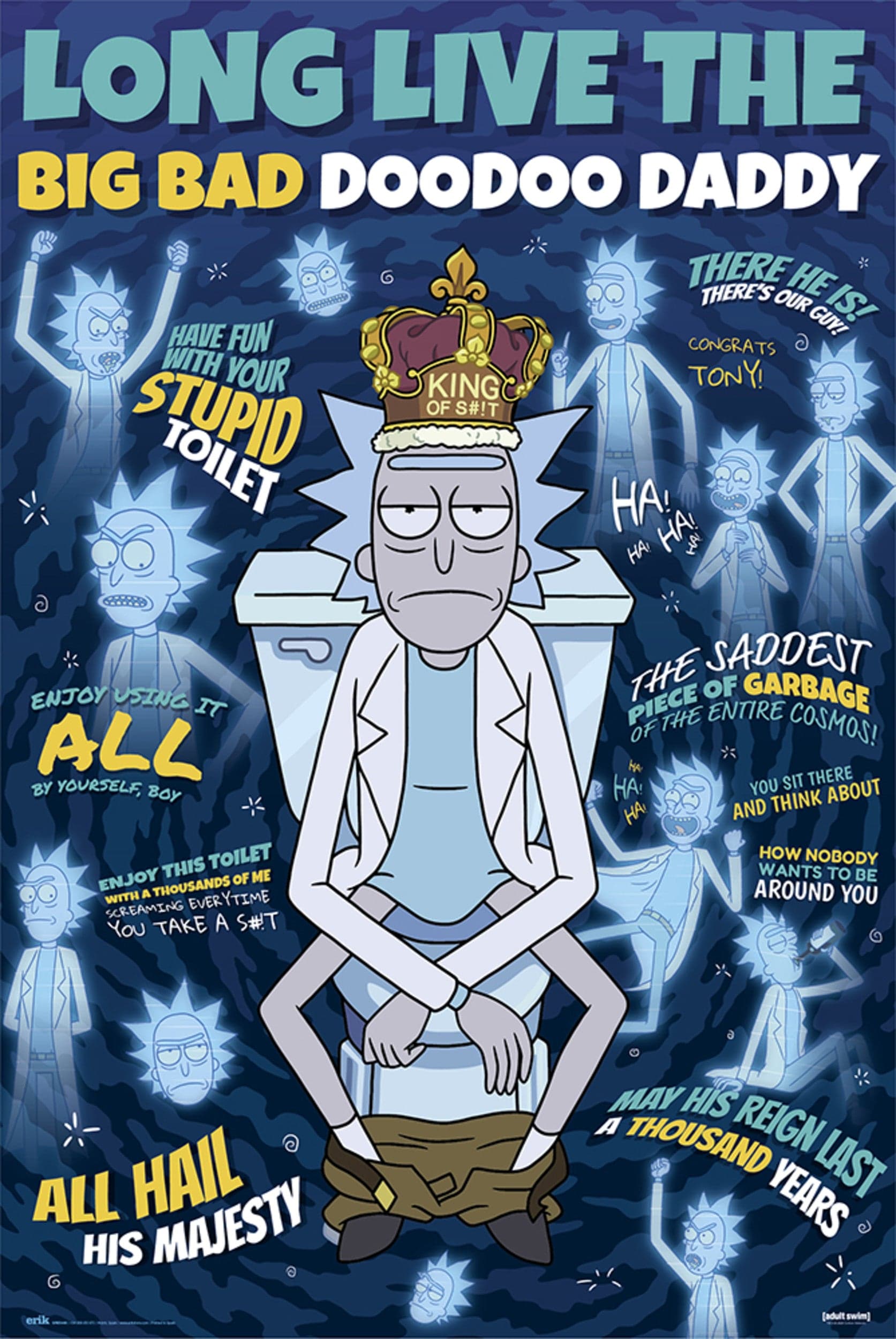 Grupo Erik GPE5448 Rick And Morty Doodoo Daddy Poster 61X91,5cm | Posters.nl