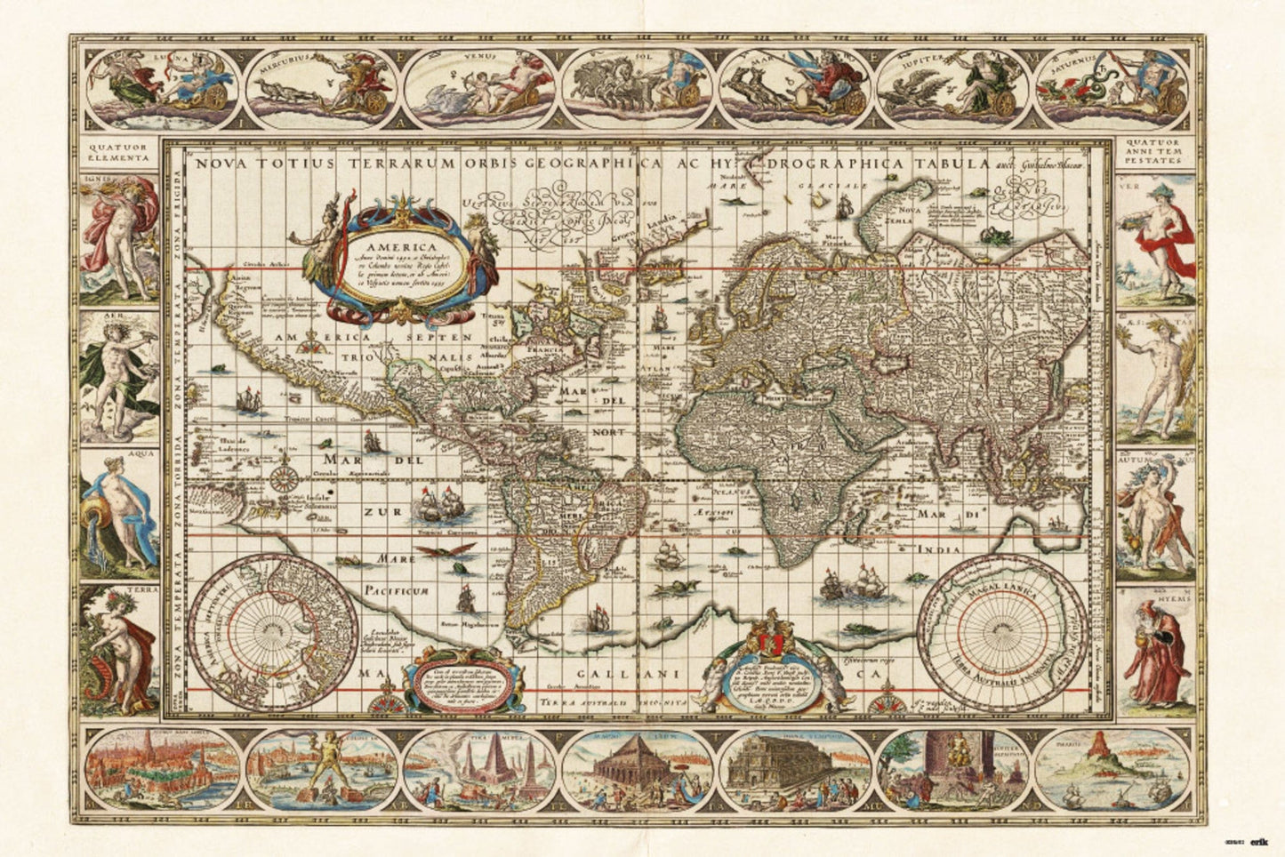 Grupo Erik GPE5452 Ancient World Map Poster 91,5X61cm | Posters.nl