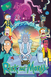 grupo erik gpe5609 rick and morty season 4 poster 61x91-5 cm | Posters.nl