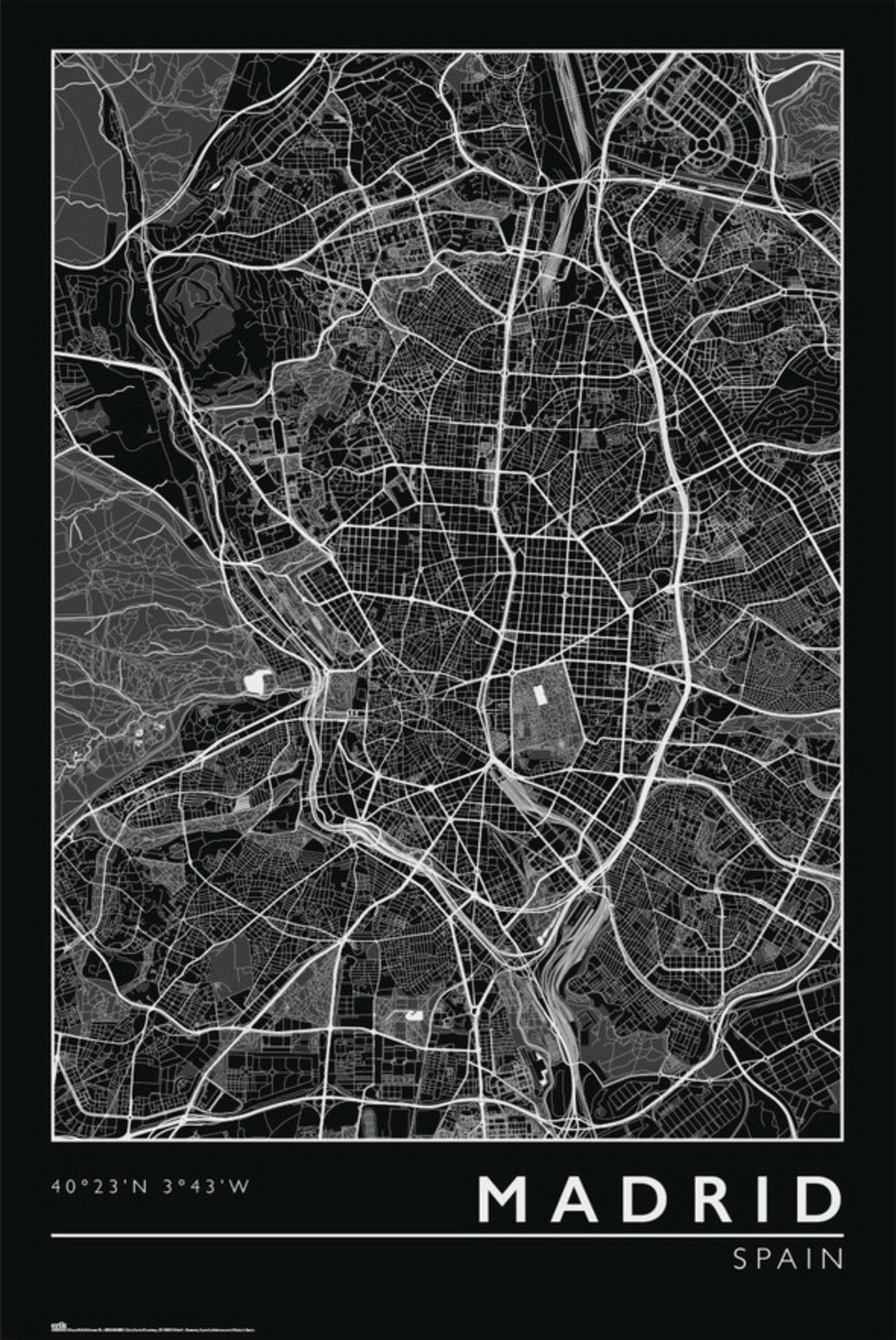 Grupo Erik Gpe5635 Madrid City Map Poster 61x91 5cm | Posters.nl