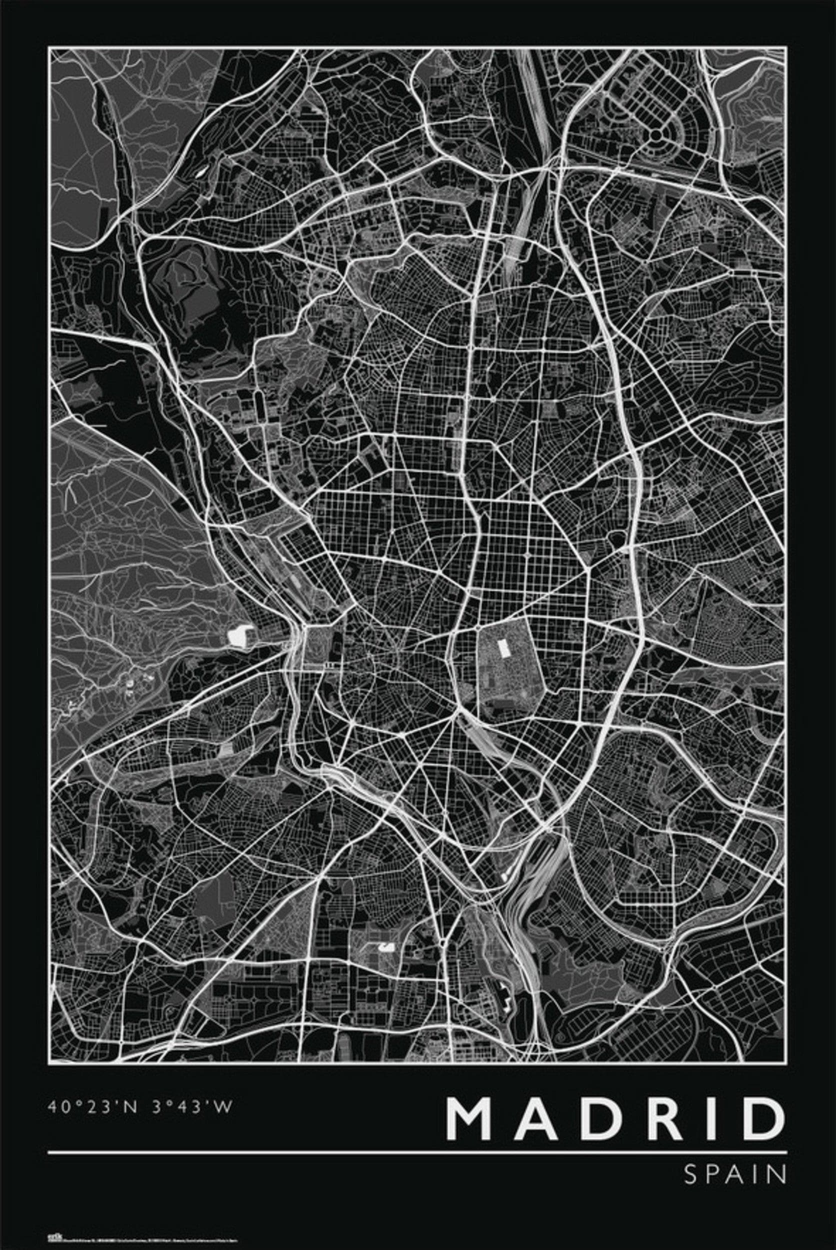 Grupo Erik Gpe5635 Madrid City Map Poster 61x91 5cm | Posters.nl