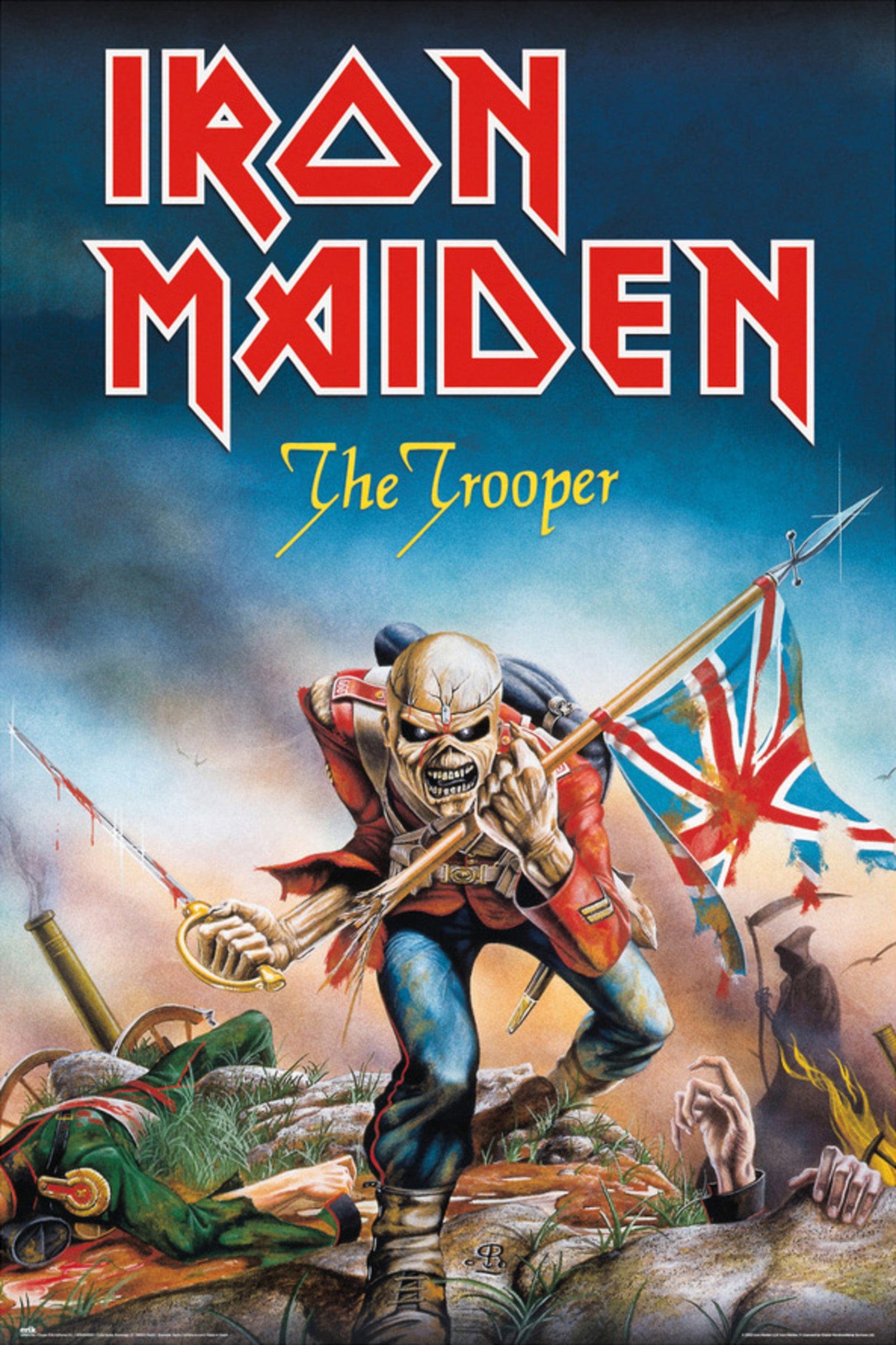 grupo erik gpe5705 iron maiden the trooper poster 61x91,5cm | Posters.nl
