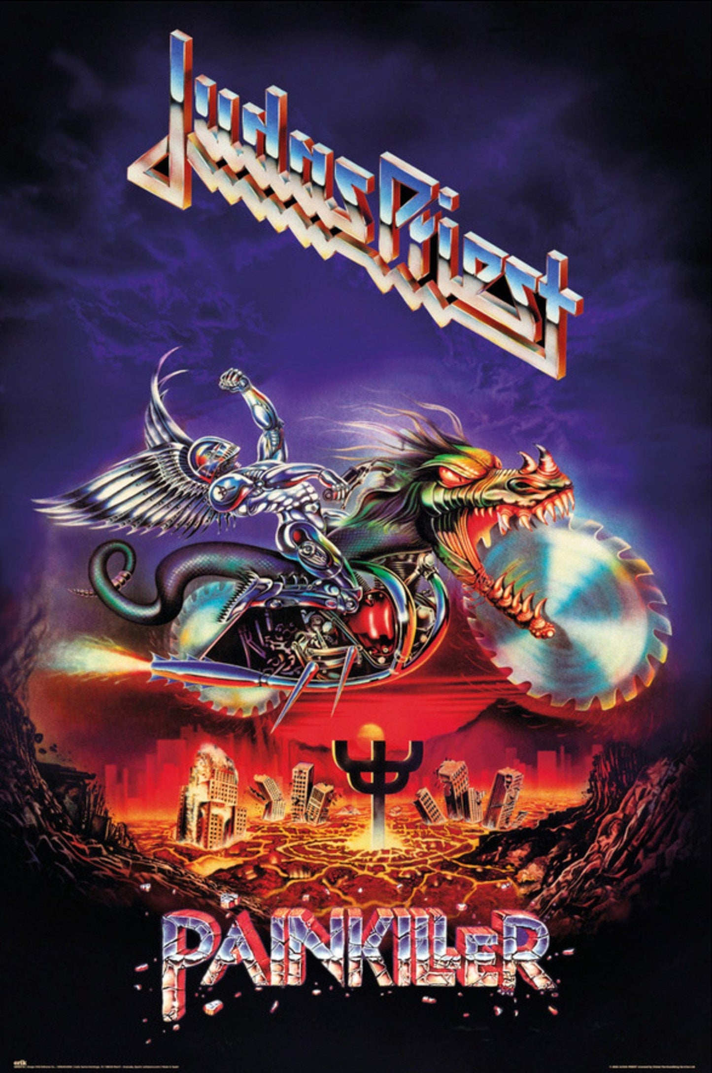 grupo erik gpe5713 judas priest painkiller poster 61x91,5cm | Posters.nl