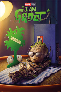 grupo erik gpe5717 marvel groot get your groot on poster 60x91-5 cm | Posters.nl