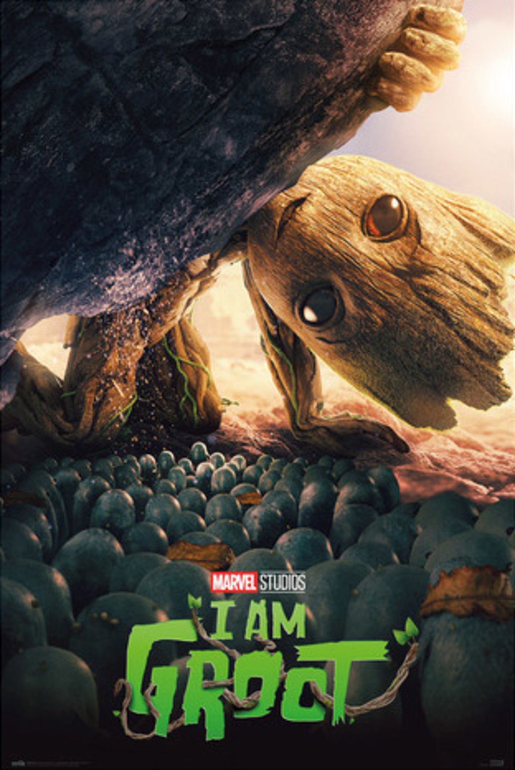 grupo erik gpe5718 marvel groot the little guy poster 61x91-5 cm | Posters.nl