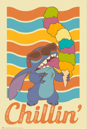 grupo erik gpe5732 stitch chillin poster 61x91 5cm | Posters.nl