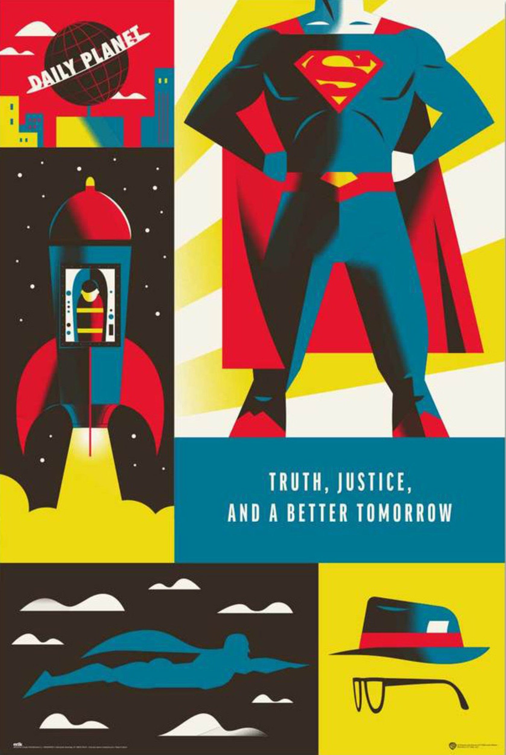 grupo erik gpe5742 superman 100th anniversary wb poster 61x91 5cm | Posters.nl