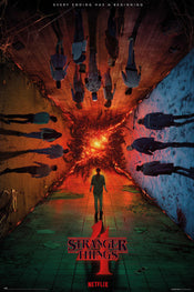 grupo erik gpe5755 stranger things teaser season 4 poster 61x91 5cm | Posters.nl