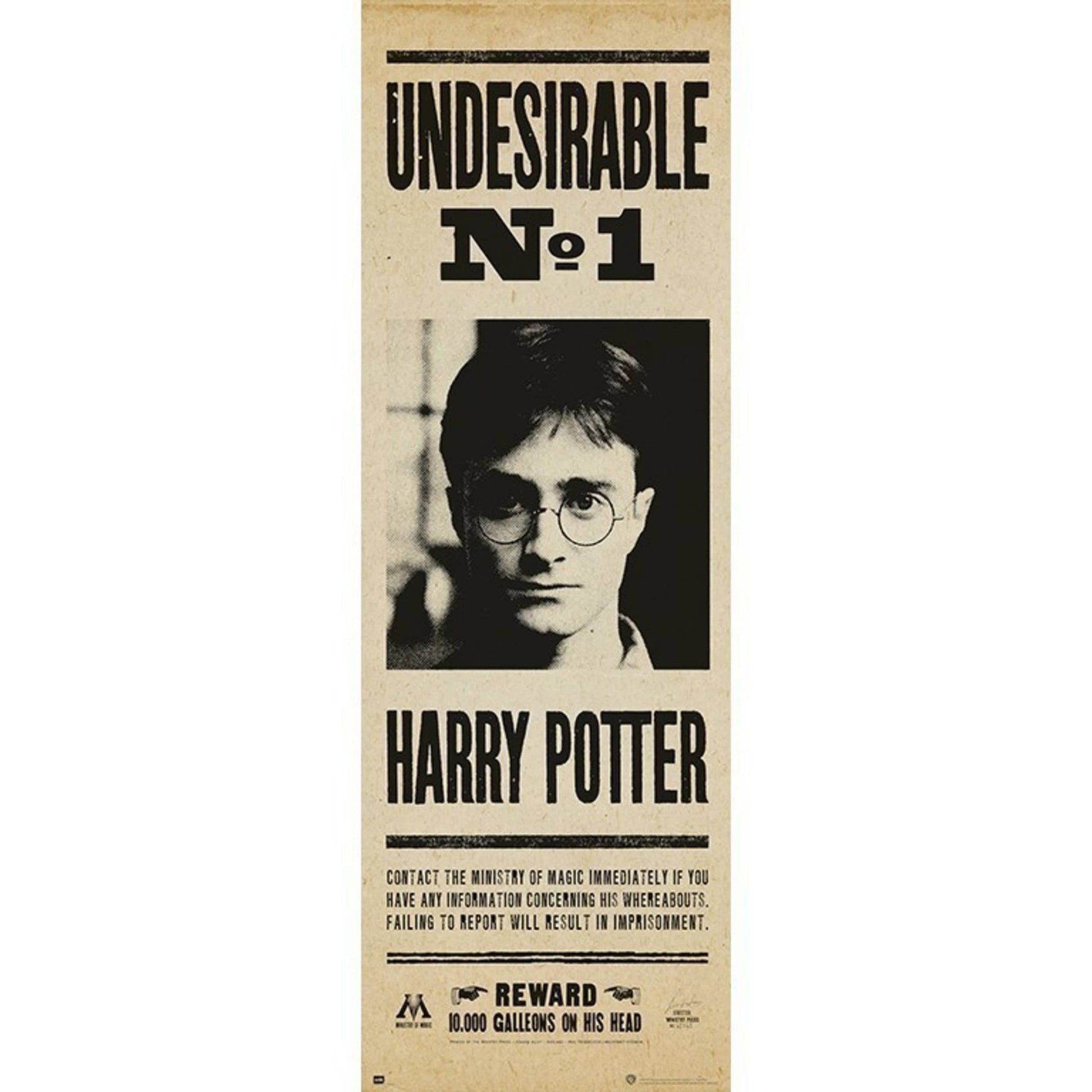 Grupo Erik PPGE8031 Harry Potter Undesirable Nr 1 Poster 53X158cm | Posters.nl