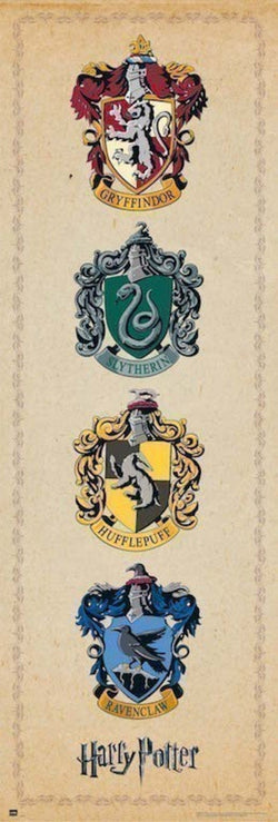 Grupo Erik PPGE8032 Harry Potter House Crests Poster 53X158cm | Posters.nl