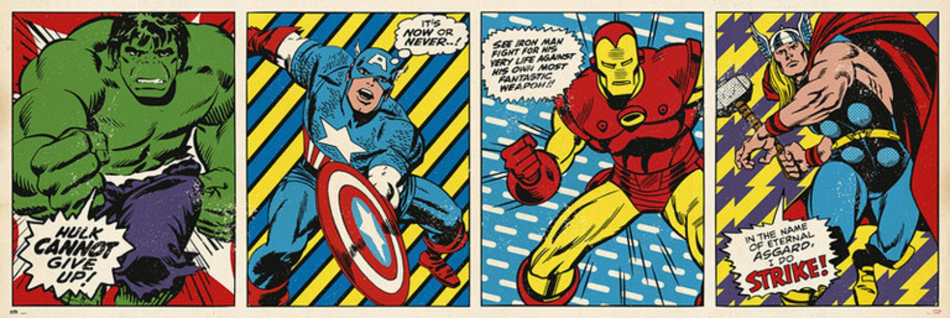 Grupo Erik PPGE8040 Marvel Comics Triptico Poster 158X53cm | Posters.nl