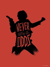 Komar Star Wars Silhouette Quotes Han Solo Kunstdruk 30x40cm | Posters.nl