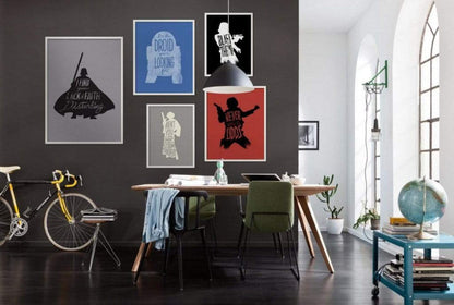 Komar Star Wars Silhouette Quotes R2D2 Kunstdruk 40x50cm Interieur | Posters.nl
